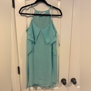 BCBGeneration Halter Aqua Dress Sz S
